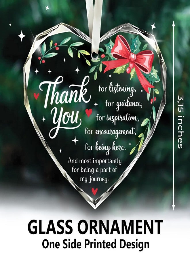 NewEleven Thank You Gifts for Women, Men - Teacher Appreciation Gifts, Thank You Ornaments for Coworkers, Boss, Employee - Teacher Christmas Ornament from Student, Kids - Christmas Ornament - Image 2